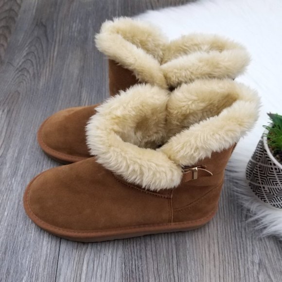 Style & Co. Faux Fur Suede Ankle Boots - Picture 6 of 15